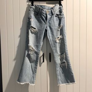 True religion distressed jeans, size 27